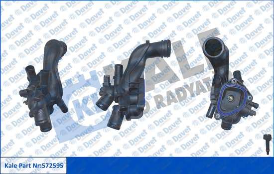 KALE 572595 Termostat 105°C Plastik Govdeli Komple Citroen C4 C4 I Ii C4 Picasso Ds3 Peugeot P207 P208 I P3008 P308 P308 I Ii P5008 Rcz